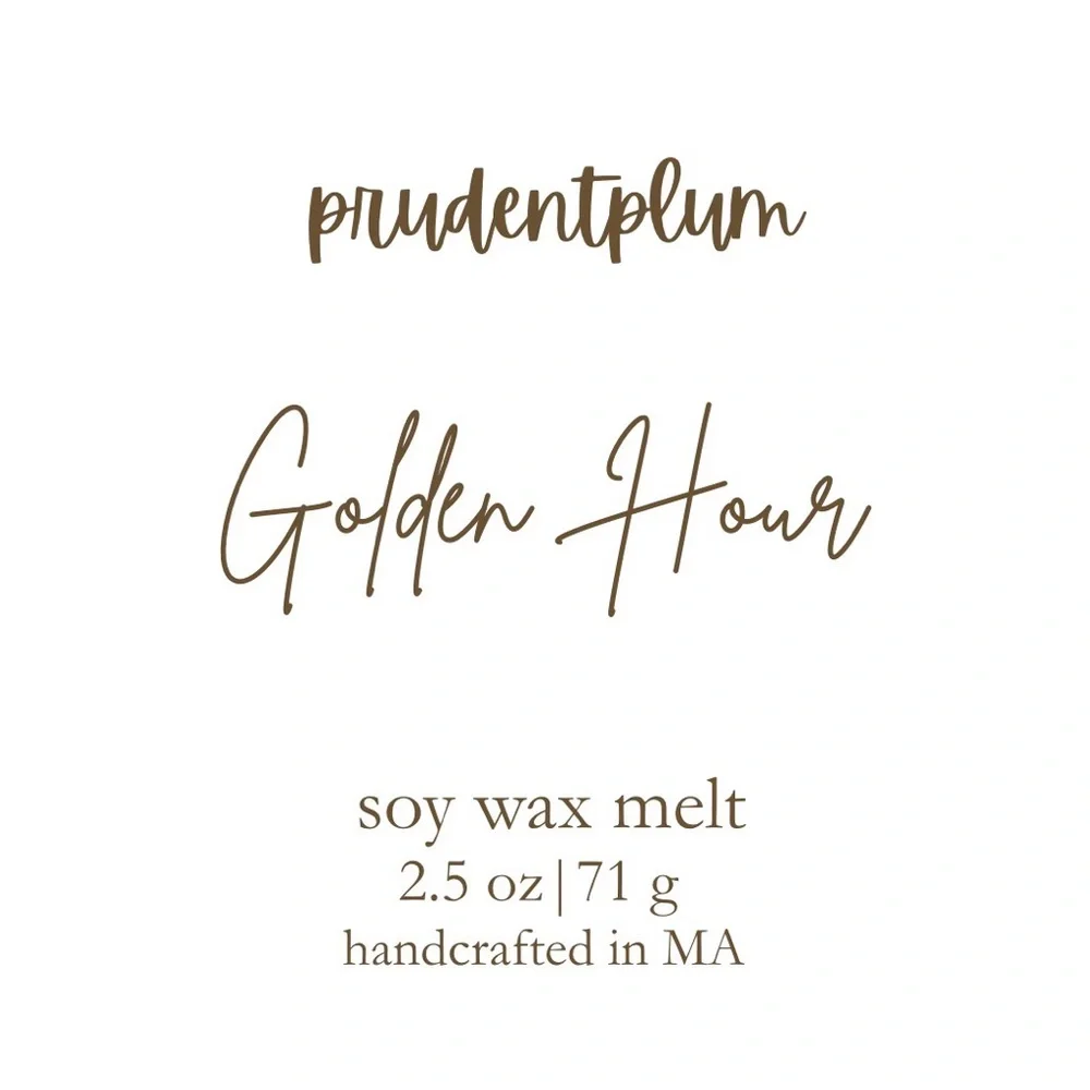 Golden Hour Soy Wax Melt 2.5 oz | Melts For Wax Warmer Clamshell